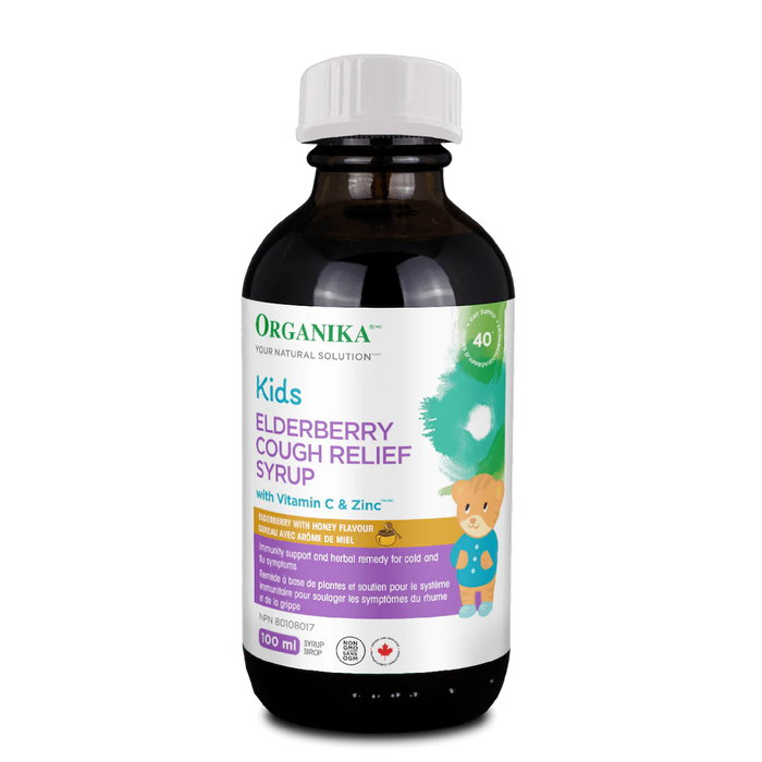 Organika Kids Cough Relief Elderberry Syrup, 100ml