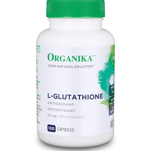 Organika L-Glutathione Reduced 50mg, 100 Capsules