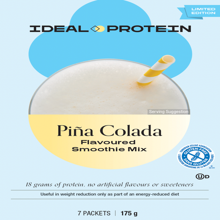 Ideal Protein, Pina Colada Smoothie, 7 Packets