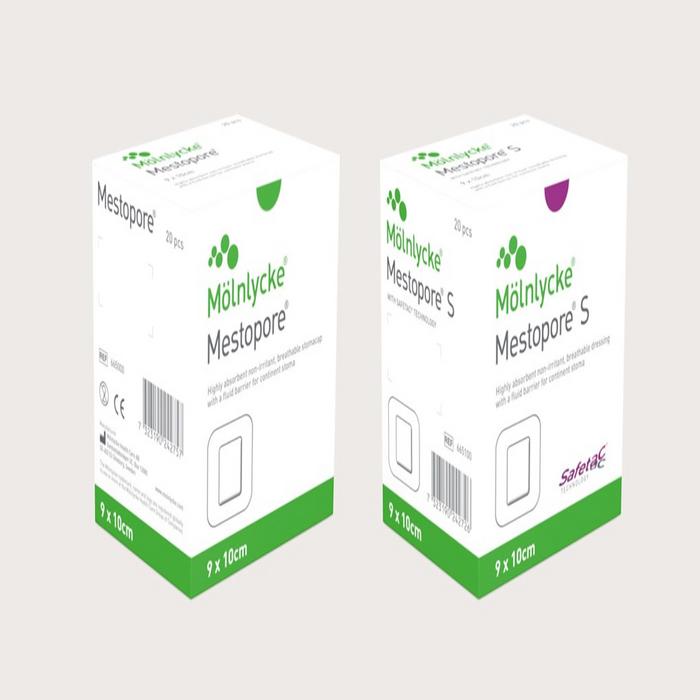 MestoPore Adhesive Dressing & S (Stoma)(9x10 cm) - 20/BX