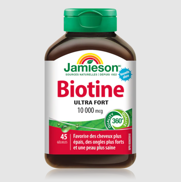 Jamieson Biotin 10X Stronger 10,000 mcg, 45 Capsules