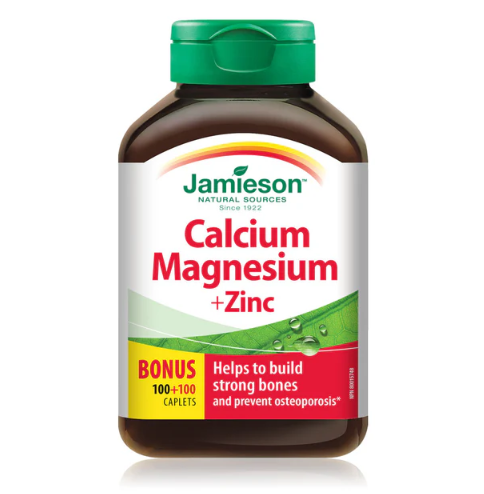 Jamieson Calcium & Magnesium with Zinc, 100 + 100 Caplets