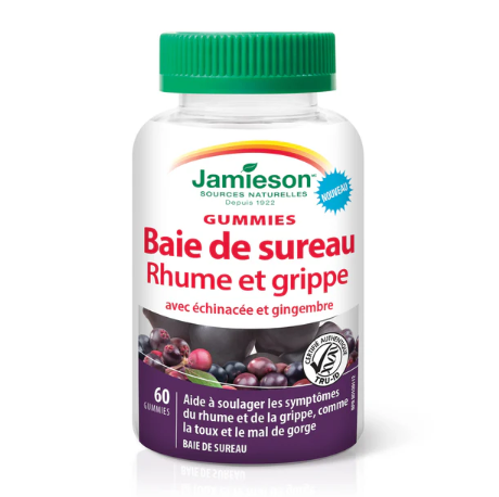 Jamieson Elderberry Cold & Flu, 60 Gummies