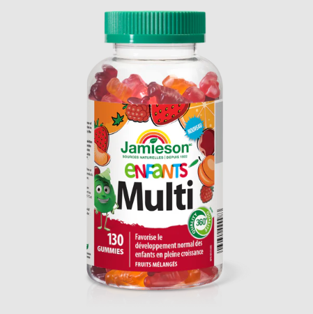 Jamieson Kids Multivitamin Gummies, Mixed Fruit Flavour (130 Gummies)