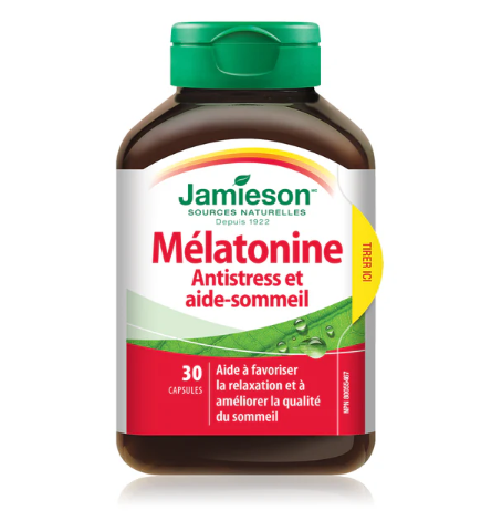 Jamieson Melatonin Stress & Sleep Support 3mg (30 Capsules)