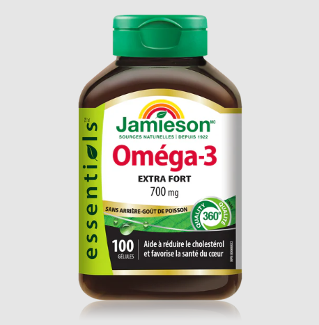 Jamieson Omega 3 700mg Extra Strength (100 Softgels)