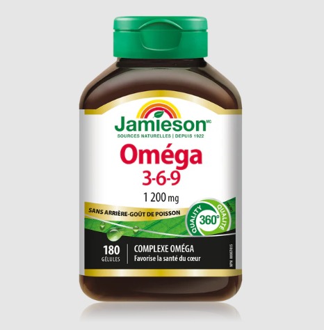 Jamieson Omega 3-6-9 1200mg (180 Softgels)