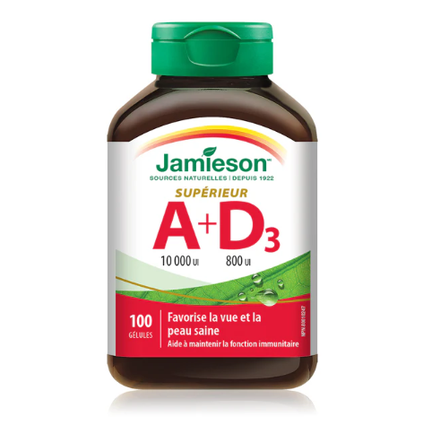 Jamieson Vitamin A & D Fortified (100 Soflgel)