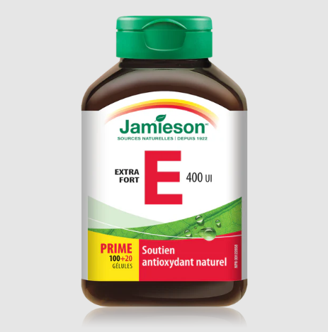 Jamieson Vitamin E 400 IU (100 + 20 Softgels)