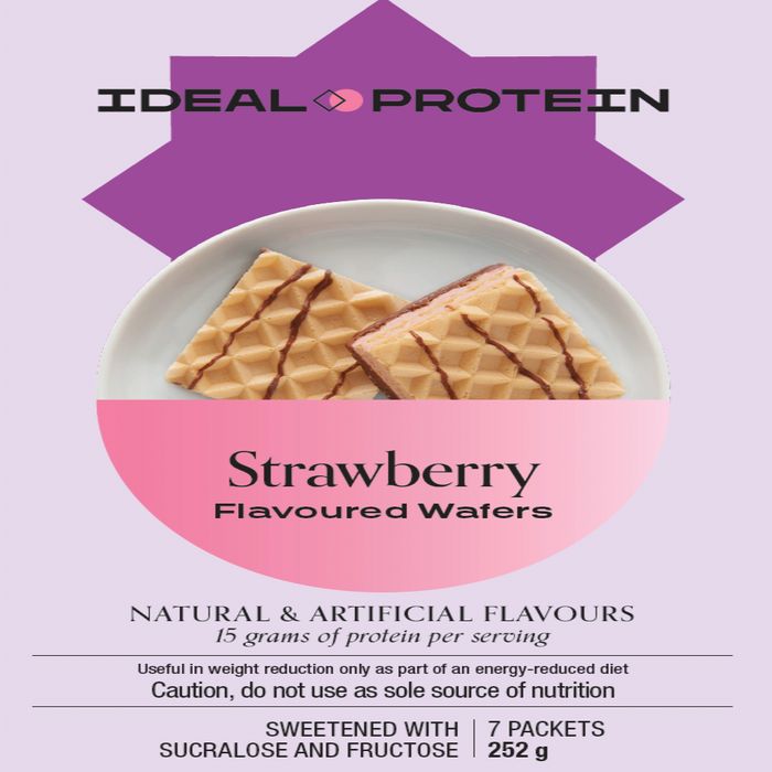Ideal Protein, Strawberry Wafers, 7 Packets