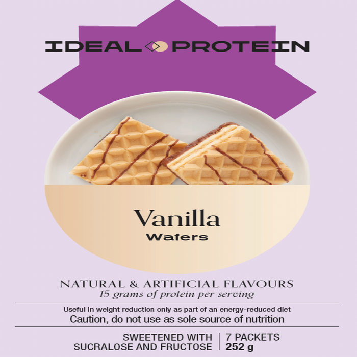 Ideal Protein, Vanilla Wafers, 7 Packets