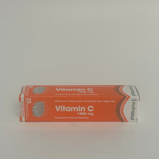 Vitamin C Nutrazul, 1000 mg Orange (20 Effervescent Tablets)