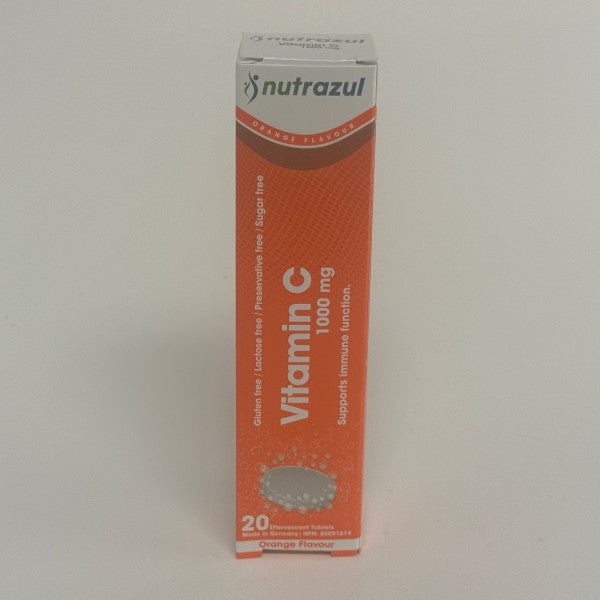 Vitamin C Nutrazul, 1000 mg Orange (20 Effervescent Tablets)