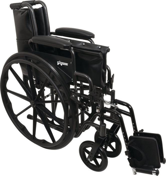 ProBasics K2 Wheelchair - 18"x16" Seat with Footrests