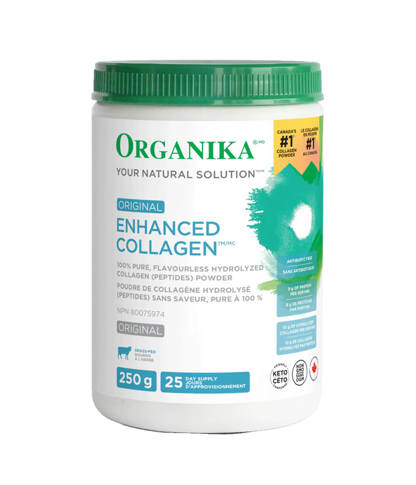 Organika Enhanced Collagen, 250g, 25 Day Supply