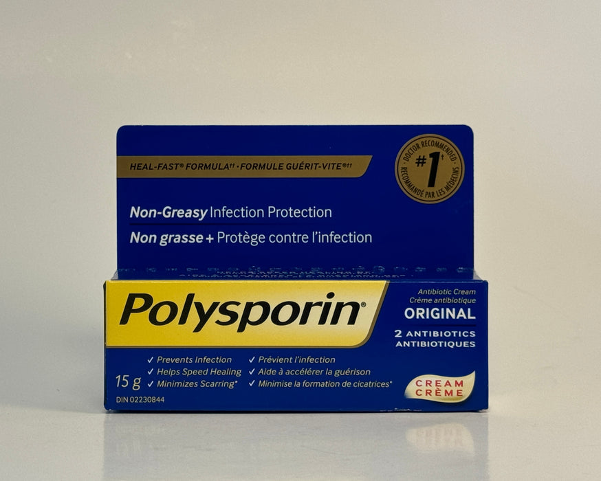 Polysporin Original Cream, 15g & 30g Available