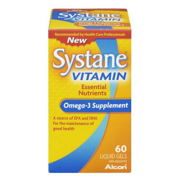 Alcon Systane Vitamin Liquigels Omega 3 (60 Softgels)